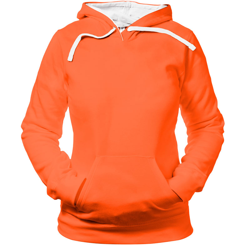 Sudadera Capucha Contrastada Mujer Frontal